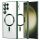 Husa Samsung Galaxy S22 Ultra, Electroplating Magsafe TPU, protectie camera, margini verzi