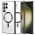 Husa Samsung Galaxy S22 Ultra, Electroplating Magsafe TPU, protectie camera, margini negre