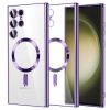 Husa Samsung Galaxy S22 Ultra, Electroplating Magsafe TPU, protectie camera, margini mov