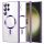 Husa Samsung Galaxy S22 Ultra, Electroplating Magsafe TPU, protectie camera, margini mov