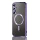 Husa Samsung Galaxy S22, Electroplating Magsafe TPU, protectie camera, margini mov
