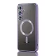 Husa Samsung Galaxy S24, Electroplating Magsafe TPU, protectie camera, margini mov