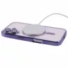 Husa Apple iPhone 15 Pro Max, Magsafe Electroplating TPU, protectie camera, margini mov