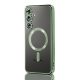 Husa Samsung Galaxy A15 5G, Electroplating Magsafe TPU, protectie camera, verde