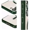 Husa Samsung Galaxy A35 5G, Electroplating Magsafe TPU, protectie camera, margini verzi