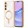 Husa Samsung Galaxy A35 5G, Electroplating Magsafe TPU, protectie camera, margini aurii