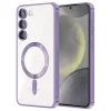 Husa Samsung Galaxy A55 5G, Electroplating Magsafe TPU, protectie camera, margini mov