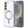 Husa Samsung Galaxy A55 5G, Electroplating Magsafe TPU, protectie camera, margini mov