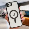 Husa Apple iPhone 16e, Magsafe Electroplating TPU, protectie camera, margini negre