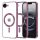 Husa Apple iPhone 16e, Magsafe Electroplating TPU, protectie camera, margini mov