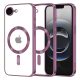 Husa Apple iPhone 16e, Magsafe Electroplating TPU, protectie camera, margini mov