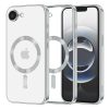 Husa Apple iPhone 16e, Magsafe Electroplating TPU, protectie camera, margini argintii