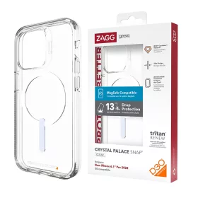   Husa protectie iPhone 13 Pro Max, ZAGG Gear Case, Magsafe ShockProof, Clear