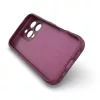 Husa Apple iPhone 15 Pro Max, Wave Silicone, protectie camera, catifea in interior, deep green