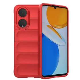   Husa protectie Honor X7, Wave Silicone, protectie camera, catifea in interior, pure red