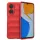 Husa protectie Honor X7, Wave Silicone, protectie camera, catifea in interior, pure red