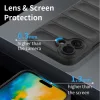 Husa Apple iPhone 16, Wave Silicone, protectie camera, catifea in interior, night black