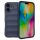 Husa Apple iPhone 16 Plus, Wave Silicone, protectie camera, catifea in interior, navy blue