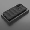 Husa Motorola Moto G85, Wave Silicone, protectie camera, catifea in interior, navy blue