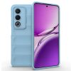 Husa Oppo A80, Wave Silicone, protectie camera, catifea in interior, baby blue