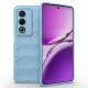 Husa Oppo A80, Wave Silicone, protectie camera, catifea in interior, baby blue