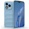 Husa Honor 400 Lite, Wave Silicone, protectie camera, catifea in interior, baby blue
