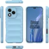 Husa Honor 400 Lite, Wave Silicone, protectie camera, catifea in interior, baby blue