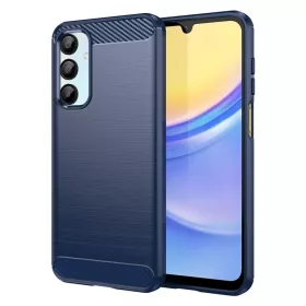 Husa Samsung Galaxy A15, Carbon Stripe, 2 mm, albastra