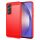 Husa Samsung Galaxy A15, Carbon Stripe, 2 mm, rosie