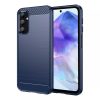 Husa Samsung Galaxy A55, Carbon Stripe, 2 mm, albastra