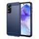 Husa Samsung Galaxy A55, Carbon Stripe, 2 mm, albastra
