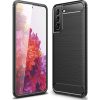 Husa protectie Samsung Galaxy S23, Carbon Stripe, TPU flexibil 2 mm, neagra