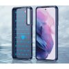Husa protectie Samsung Galaxy S23, Carbon Stripe, TPU flexibil 2 mm, albastra