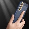 Husa protectie Samsung Galaxy S23, Carbon Stripe, TPU flexibil 2 mm, albastra
