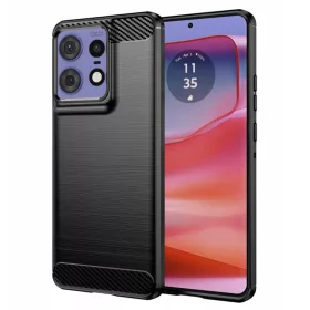   Husa protectie Motorola Edge 50 Pro, Carbon Stripe, 2 mm, neagra
