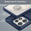 Husa protectie Motorola Edge 50 Pro, Carbon Stripe, 2 mm, albastra