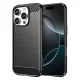 Husa  iPhone 16 Pro Max, Carbon Stripe, 2 mm, neagra