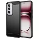 Husa protectie Oppo Reno12, Carbon Stripe, 2 mm, flexibila, neagra