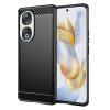 Husa protectie Honor 90 5G, Carbon Stripe, 2 mm, neagra
