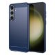 Husa Samsung Galaxy S25 Plus, Carbon Stripe, 2 mm, albastra