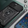 Husa Apple iPhone 15, Camshield Armor, inel sustinere, protectie camera, neagra