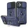Husa Apple iPhone 15 Pro, Camshield Armor, inel sustinere, protectie camera, albastra