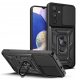 Husa Samsung Galaxy A15, Camshield Armor, inel sustinere, protectie camera, neagra