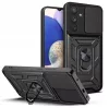 Husa Samsung Galaxy A55, Camshield Armor, inel sustinere, protectie camera, neagra