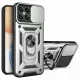 Husa protectie Honor X8b, Camshield Armor, inel sustinere, protectie camera, argintie