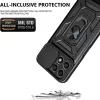 Husa protectie Honor X8b, Camshield Armor, inel sustinere, protectie camera, argintie