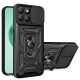 Husa protectie Motorola Edge 50 Neo, Camshield Armor, inel sustinere, protectie camera, neagra