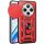 Husa Xiaomi Redmi 14C, Camshield Armor, inel sustinere, protectie camera, rosie