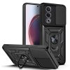 Husa protectie Oppo A80 5G, Camshield Armor, inel sustinere, protectie camera, neagra