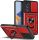 Husa protectie Oppo A80 5G, Camshield Armor, inel sustinere, protectie camera, rosie